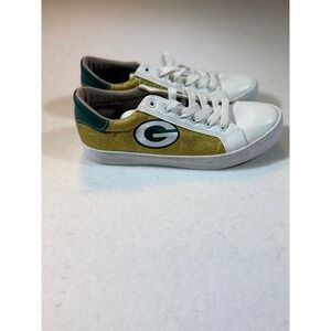Green Bay Packers Women's Glitter Logo Sneakers Shoes Size 10